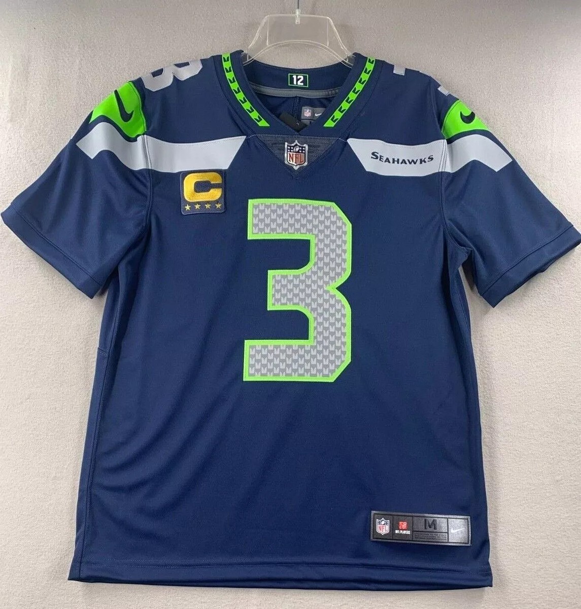 Russell Wilson Seattle Seahawks Nike Captain Vapor Limited Jersey