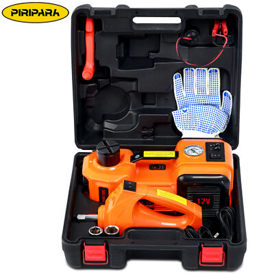 #ad Electric Hydraulic Car Floor Jack 5 Ton 12V Impact Wrench amp;Tire Inflator Pump $88.99