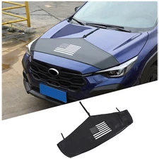 PU Leather USA Flag Hood Bra Bug Deflector Guard Fits Subaru Crosstrek 2024+