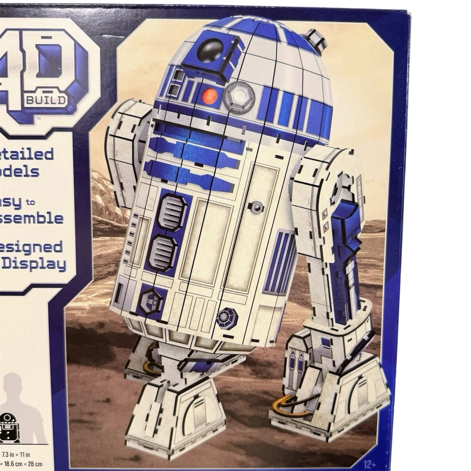 STAR WARS R2-D2 Puzzle 4D Build Model Kit 201pc Cardstock 4-D 3-D 3D 2023 - Image 4 of 4