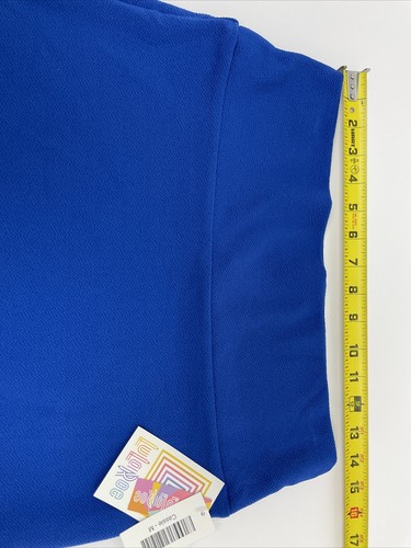 Falda LuLaRoe Mujer Talla Rosa y Azul Mediana Cassie Elegante Largo Medio Cubo con - Imagen 3 de 6