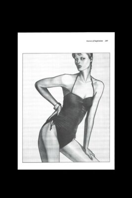 Vintage Page Art Print Drawing A Fashion Designers Source Of Inspiration