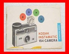 KODAK INSTAMATIC 154 CAMERA OWNERS MANUAL BOOKLET INSTRUCTIONS