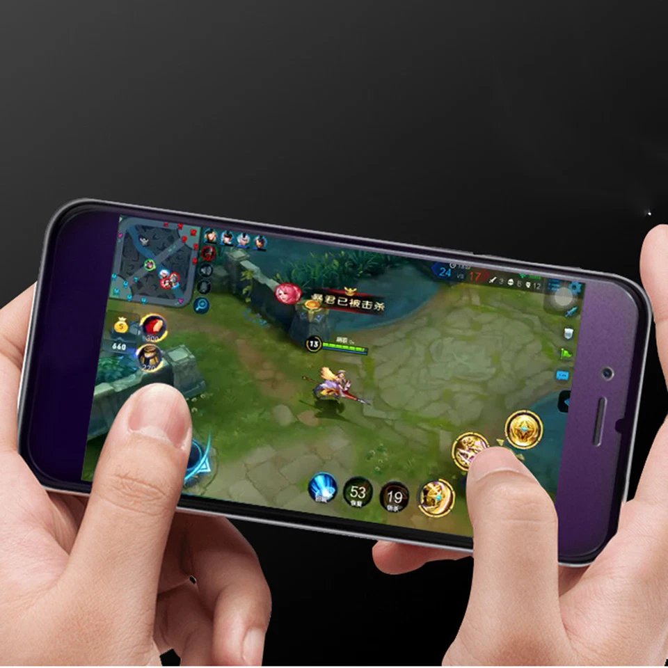 Anti-Glare Tempered Glass Matte Anti-Purple Screen Protector For iPhone Huawei - Image 4 of 4