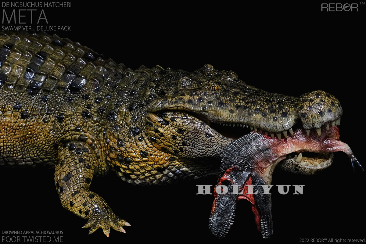 REBOR Deinosuchus Hatcheri Model META Deluxe Pack Crocodile 1/35