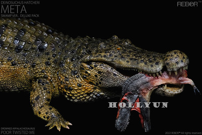 REBOR Deinosuchus Hatcheri Model META Deluxe Pack Crocodile 1/35 Scale Figure