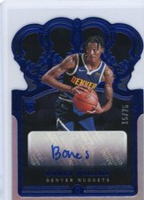 2021-22 Panini Crown Royale Basketball Blue Rookie Auto #RC-BNY Bones Hyland /75