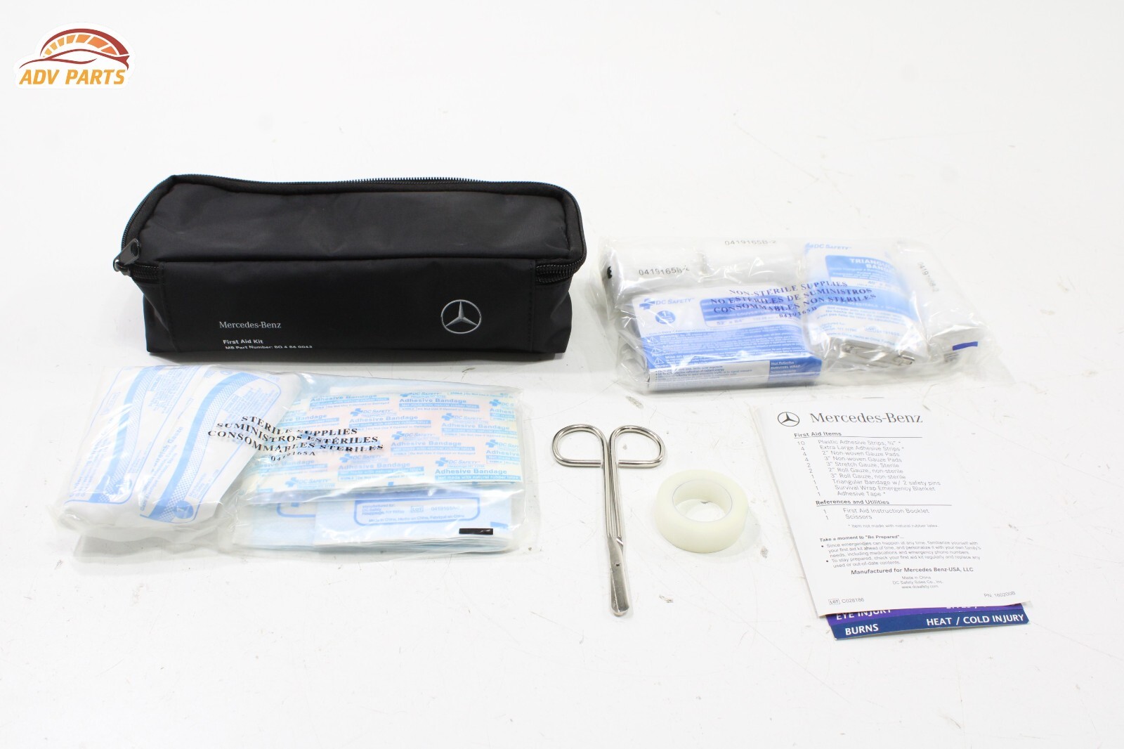2020 - 2025 MERCEDES GLB250 X247 EMERGENCY MEDICAL FIRST AID KIT W ...