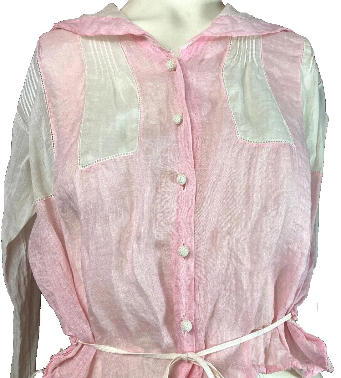Ropa Vintage de tamaño regular PINK Blanco para Mujeres
