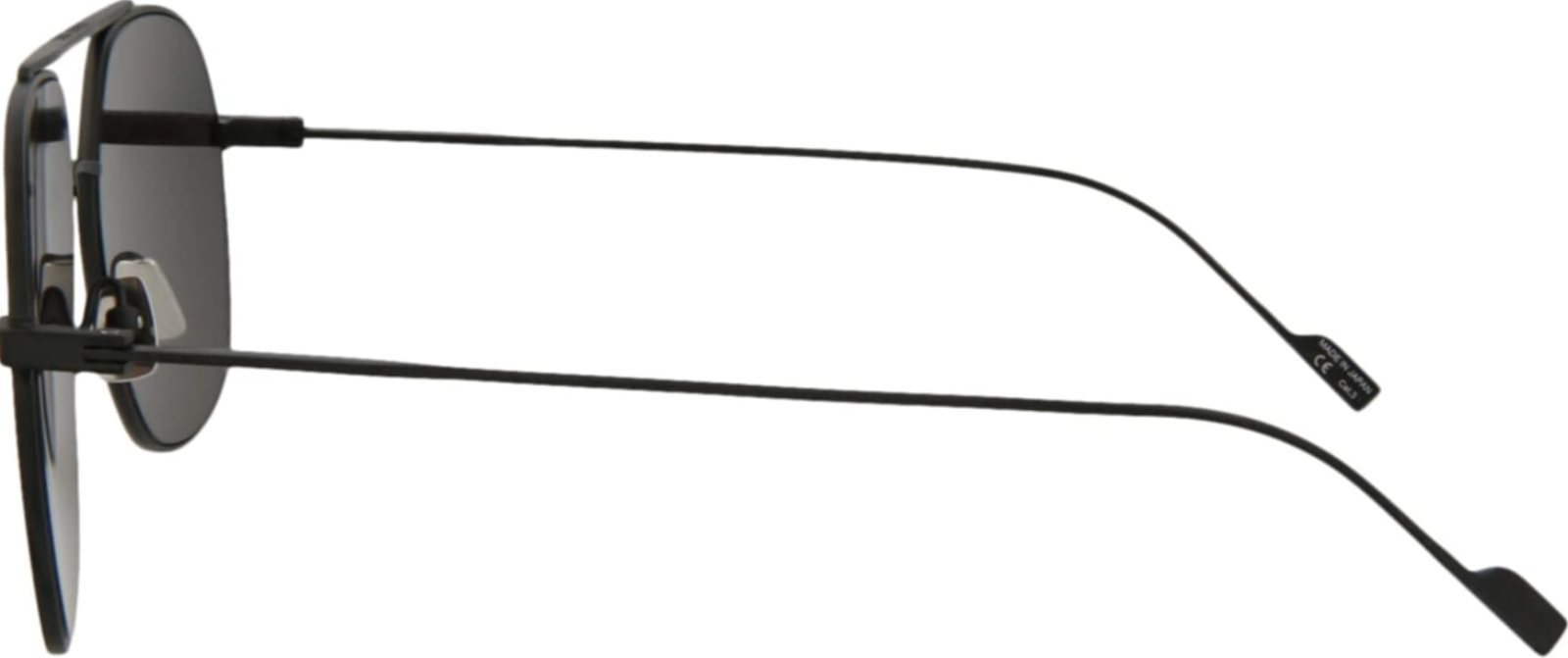 Occhiali da sole aviatore Saint Laurent SL192T 002 60mm titanio nero Italia unisex nuovi