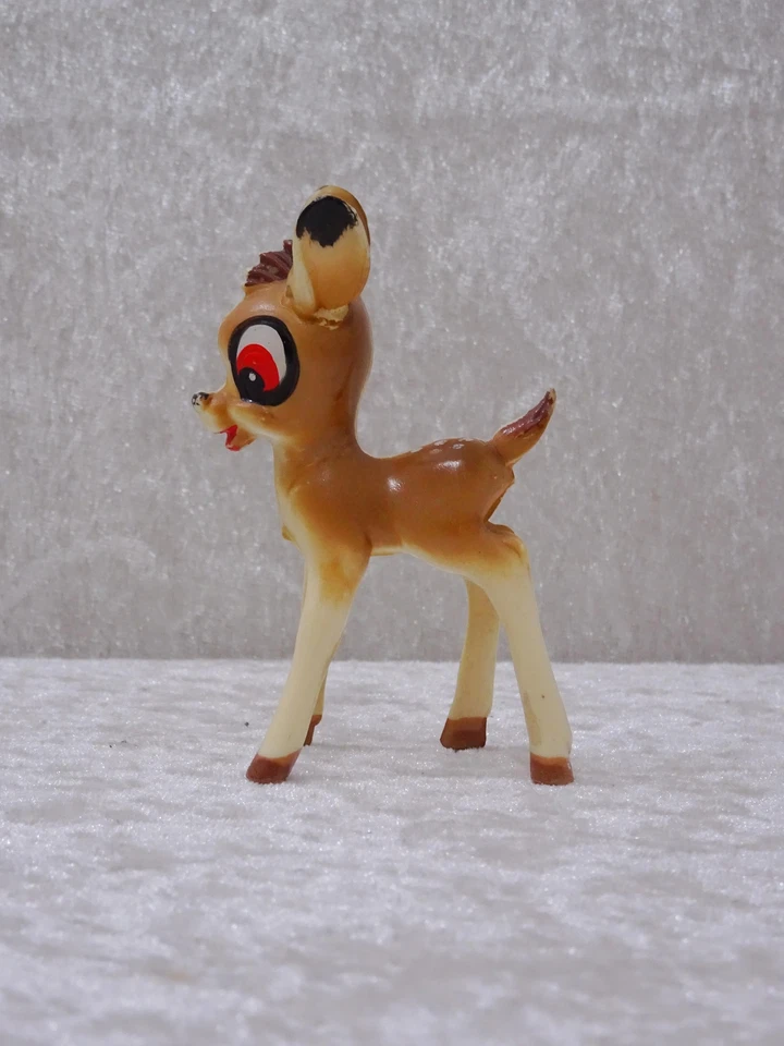 sSLWmg - Disney Design Figur Bambi Reh - Kunststoff - Vintage - 9 cm - Bild 2 von 4