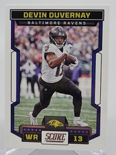 2023 PANINI SCORE DEVIN DUVARNEY BASE FOOTBALL CARD BALTIMORE RAVENS NFL donruss