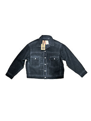 Stussy x Levi's Dyed Jacquard Trucker Jacket “Black” Size Stussy x Levi's Dyed Jacquard Trucker Jacket “Black” Size