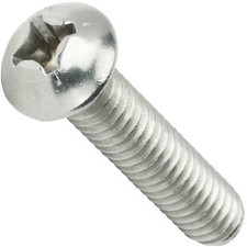 8-32 x 1-1/2" Phillips Round Head Machine Screws Stainless Steel 18-8 Qty 500