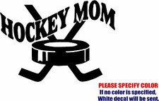 Hockey Mom 03 Graphic Die Cut decal sticker Car Truck Boat Window Bumper 7"