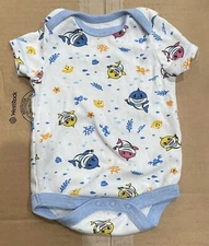 Nickelodeon Pinkfong BABY SHARK White / Blue One Piece Size 3-6 Months Unisex