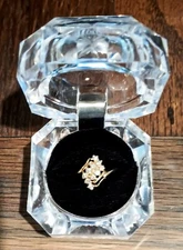 Vintage Diamond Waterfall Ring 14k Yellow Gold 