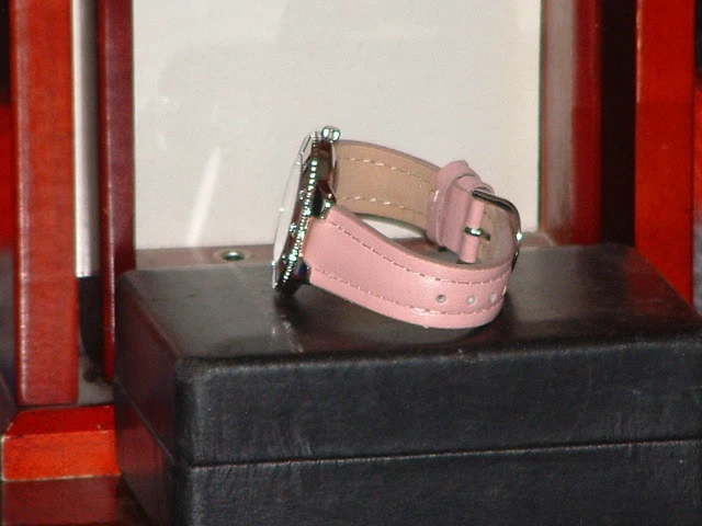 Women’s Silver & Pink Gametime Rhinestone Indianapolis Colts Sports Watch  - Image 2 of 4