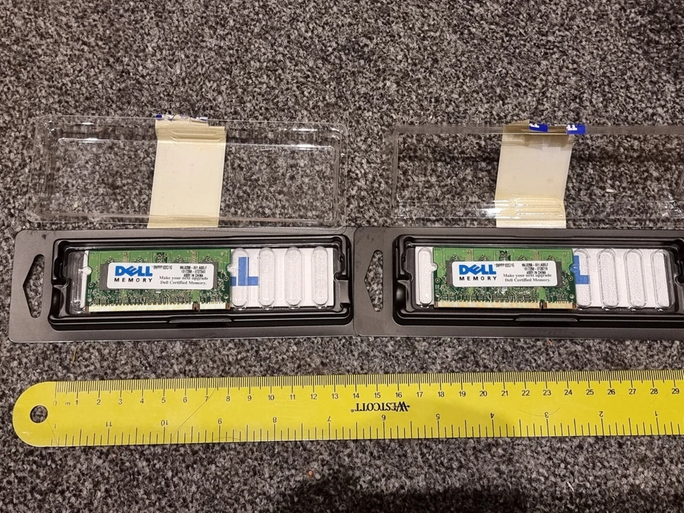 2 x 1GB LAPTOP SODMIMM DDR2 800MHz RAM MEMORY STICK MODULE NEW DELL SNPPP1-2C/1G - Image 3 of 4