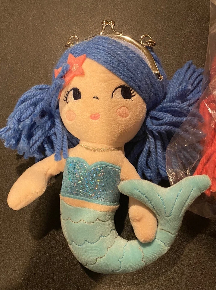 Gymboree лот из 3 русалки монета сумочки плюшевый, новый с Ярлыками и подержанный - Изображение 3 из 4