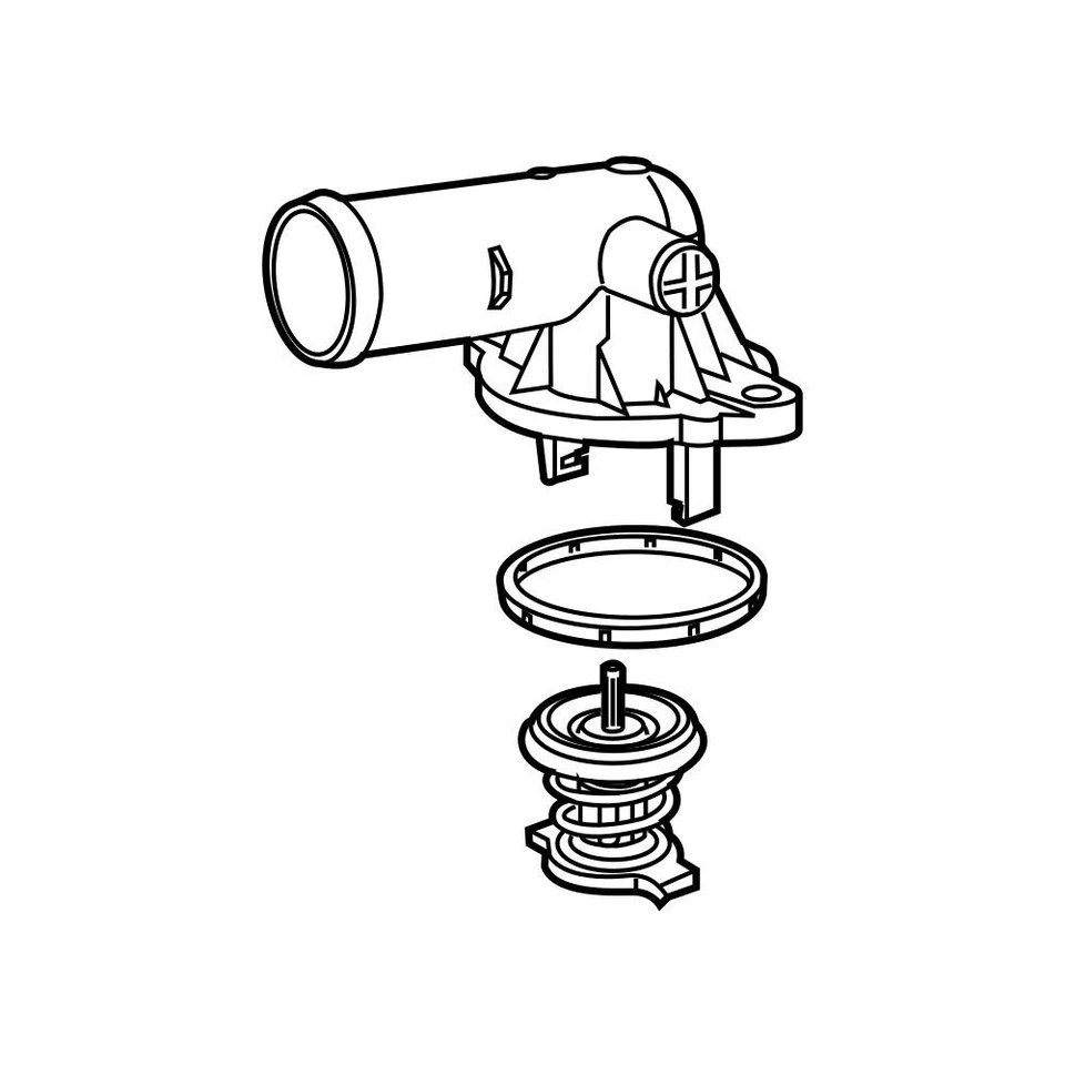 Carcasa termostato refrigerante motor Mopar original OEM para Chrysler Jeep Ram Foto 2 de 2