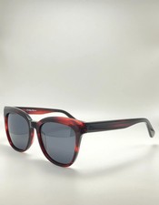 Vintage-Inspired Crimson Acetate Polarized Sunglasses: Unisex UV Protection Sha