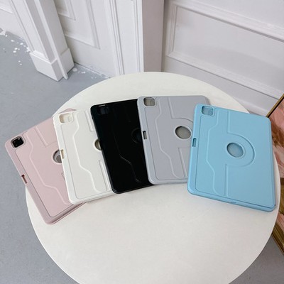 For iPad 5 6 7 8 9 10 11th Gen Air Pro 11 13 360 Rotate Leather Smart Case Cover