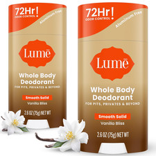 Lume Whole Body Deodorant - Smooth Solid Stick - 72 Hour Odor Control - Doctor D