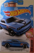 Hot Wheels 15 DODGE CHALLENGER SRT #109 Blue- Target Snow Flake Blister VHTF