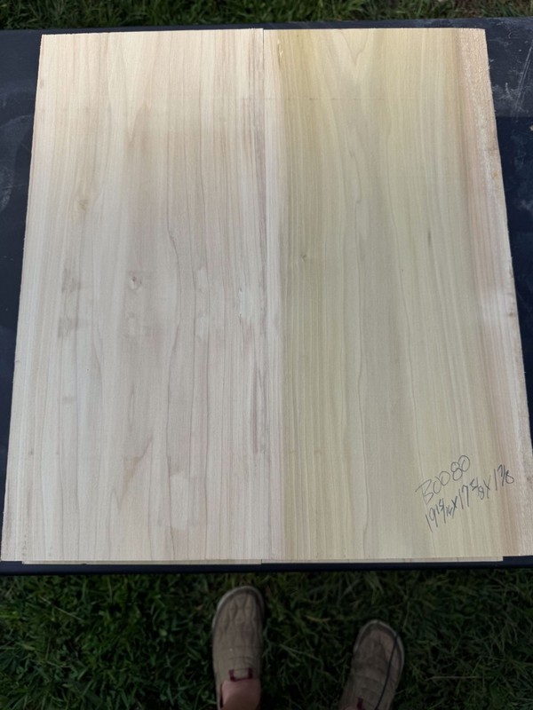 GUITAR BODY BLANK 2 PIECE POPLAR 19 15/16X17 5/8X1.875 B0080  12.LBS