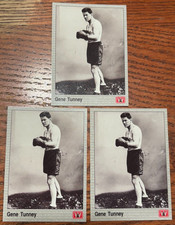 3- NR-MINT TO MINT 1991 ALL WORLD SPORTS BOXING GENE TUNNEY CARDS-OCT3325