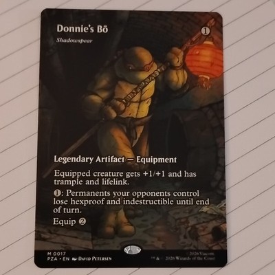 Magic: The Gathering Donnie's Bō Legendary Artifact M0017 Petersen TMNT