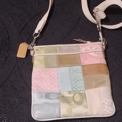 Coach Signature C Patchwork Multicolor Zip Crossbody Bag w/ Hang Tag