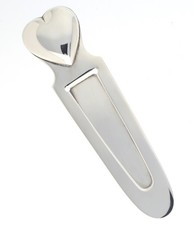 Tiffany & Co. Makers Sterling Silver Heart Bookmark 3.25