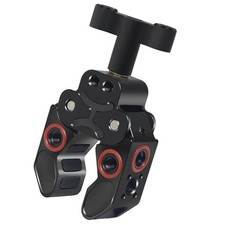 Aluminum Super Crab Clamp Clip with 1/4" 3/8" Threaded Holes for GoPro DSLR Mic