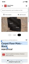 Genuine Toyota 2014-2024 4runner Black Carpet Floor Mats Pt208-89190-20 Genuine Toyota 2014-2024 4runner Black Carpet Floor Mats Pt208-89190-20