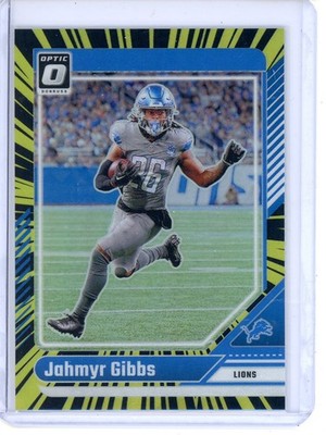 Jahmyr Gibbs Electricity /75 2024 Donruss Optic #64