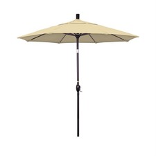 Pemberly Row 7.5' Bronze Patio Umbrella in Sun-brella 1A Antique Beige