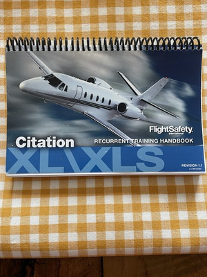 #ad #ad Cessna Citation XL XLS Recurrent Pilot Training Handbook $60.00