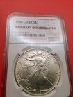 1986 American Silver Eagle $1 BU Brilliant Uncirculated NGC Brown Label