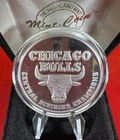1997 CENTRAL DIVISION CHAMPIONS BULLS 1 TROY OZ .999 SILVER ROUND COIN H/M #472