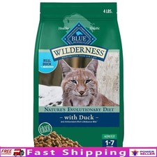 High-Protein Grain-Free Dry Cat Food Duck Recipe Natural Nutrition Adult Cats US