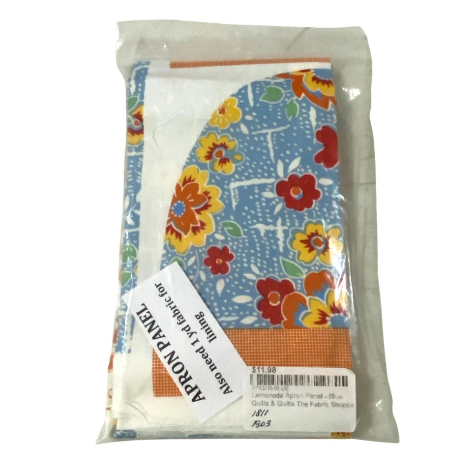 Apron Panel Lot of 2 and Clothespin Pattern Sewing Crafting DIY Foodie Kitchen - Image 2 of 4