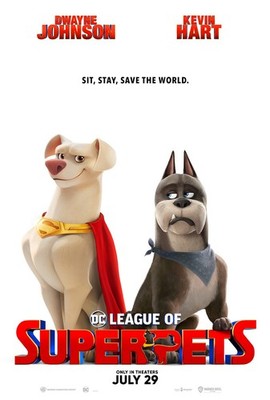 DC League of Super Pets 2 Filmposter Kunstdruck Thriller Abenteuer Beleuchtung Thr