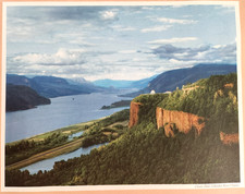 Crown Point Columbia River Oregon Standard Oil Vintage Print 11X14