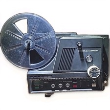 Chinon Sound 7500 - 8mm Projector in Original Box W/ Manual / Power Cord.