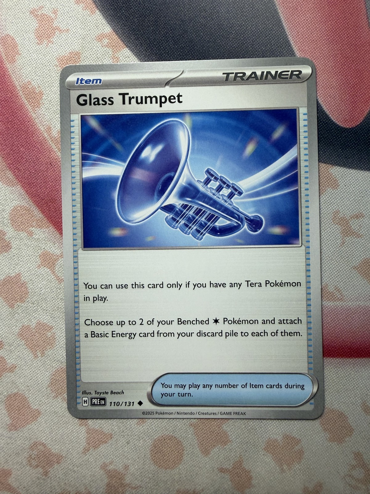 Glass Trumpet Uncommon SV: Prismatic Evolutions 110/131 NM English Pokemon Card