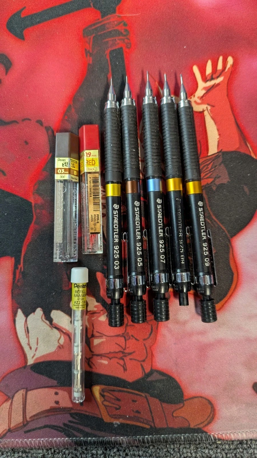 Lot Of 5 Staedtler Mechanical Pencil Set Model 925 03 05 07 