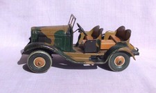 Alter Wehrmacht Blech Jeep Tarnfarbe mit Funktion Tippco / Elastolin / Lineol