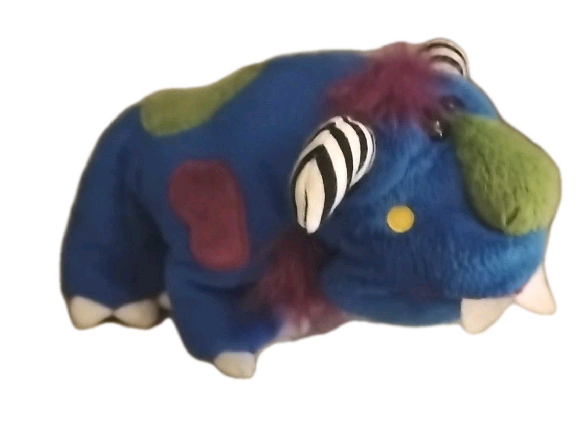 Ganz Webkinz Midnight Monster Plush HM412 Blue Purple Stuffed